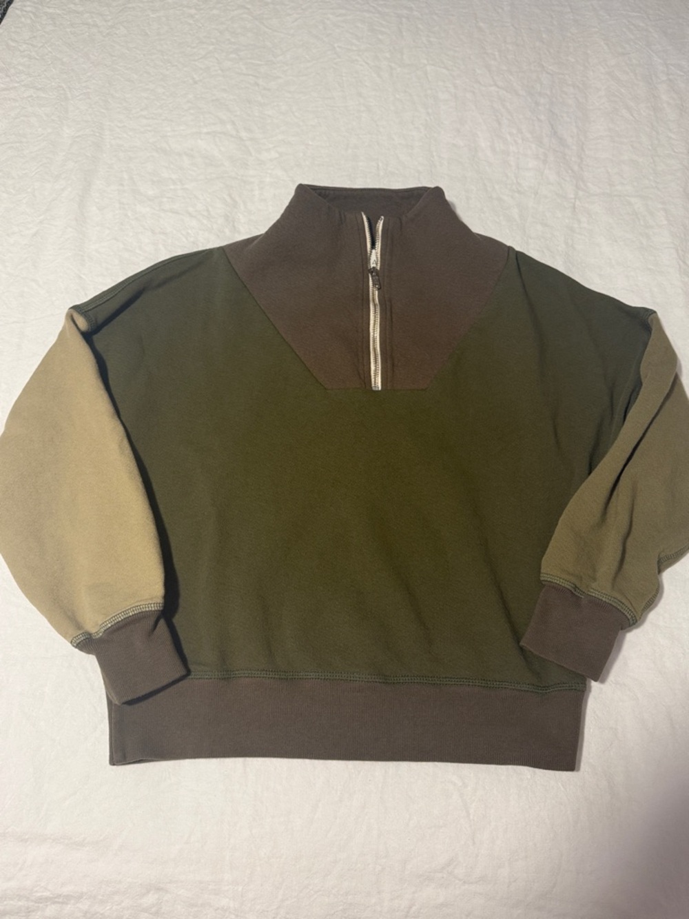 THE GREAT. The Colorblock Trail Sweatshirt Size 0